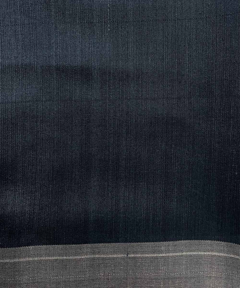 Blue handwoven dolabedi silk saree