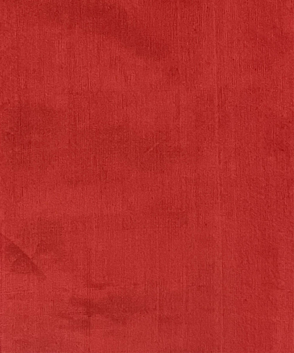 Red hand woven dolabedi silk saree
