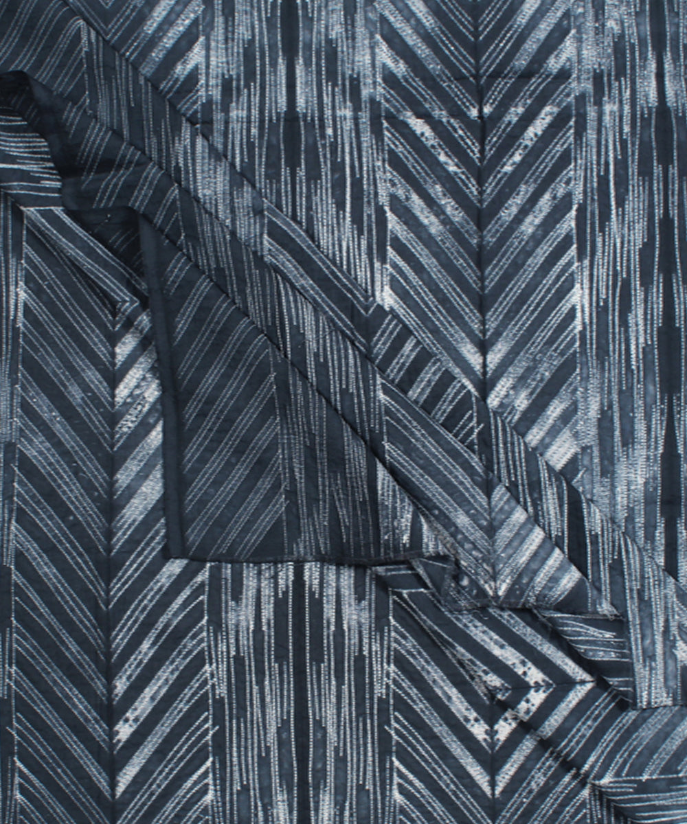 2.5m Grey cotton tie dye shibori kurta material