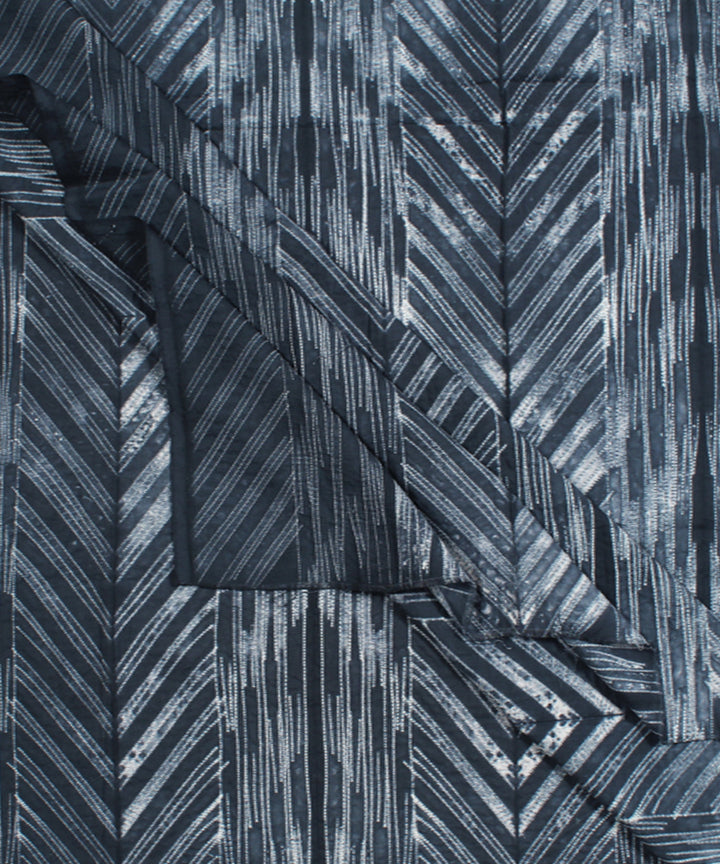 2.5m Grey cotton tie dye shibori kurta material