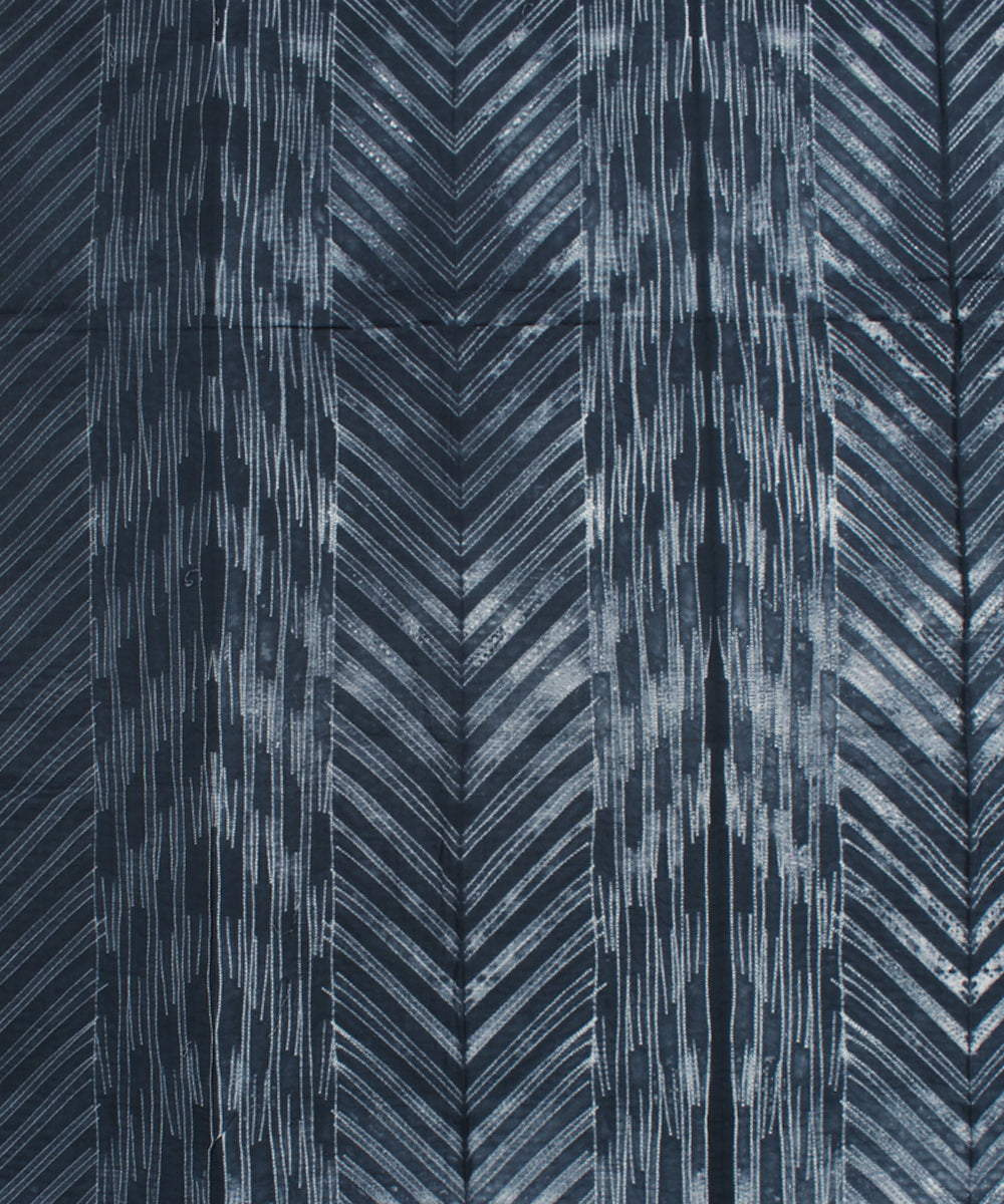 2.5m Grey cotton tie dye shibori kurta material