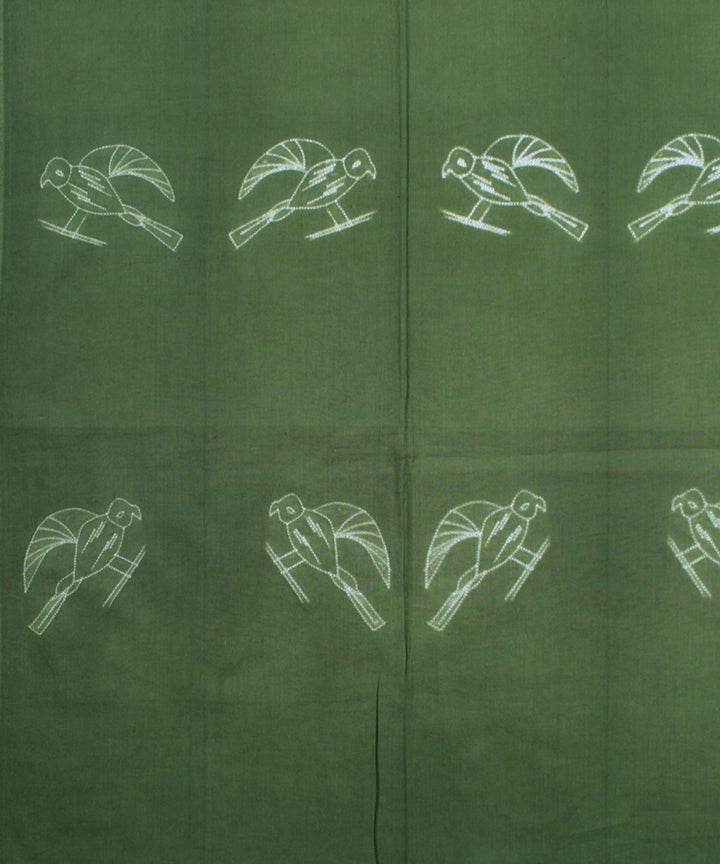 2.5m Green cotton tie dye shibori kurta material