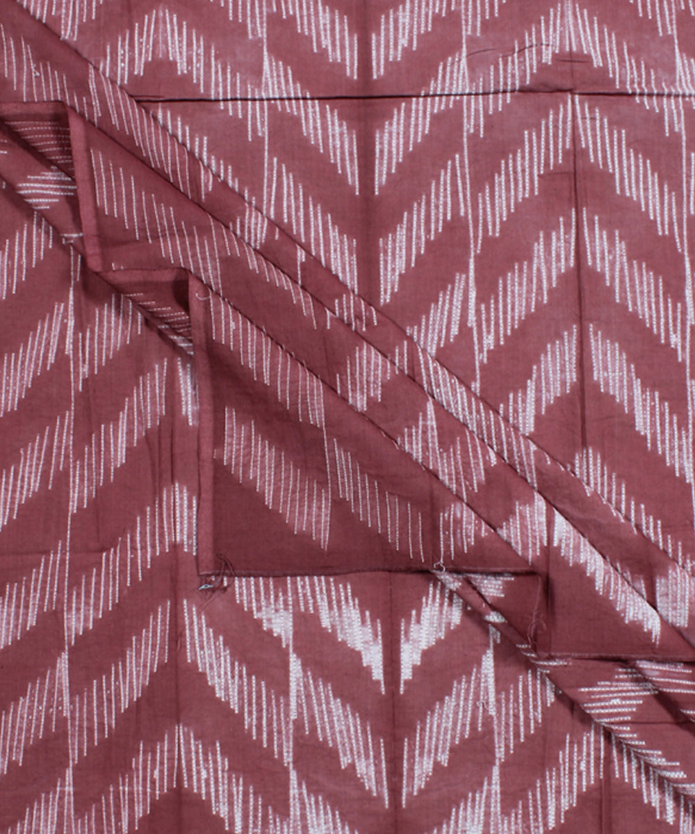 2.5m Mauve cotton tie dye shibori kurta material