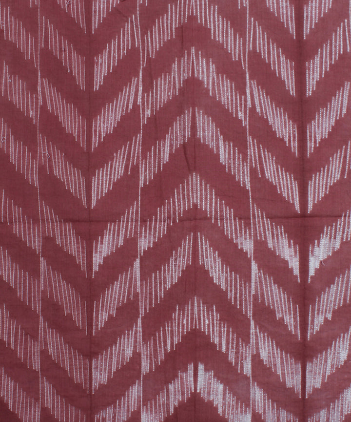 2.5m Mauve cotton tie dye shibori kurta material