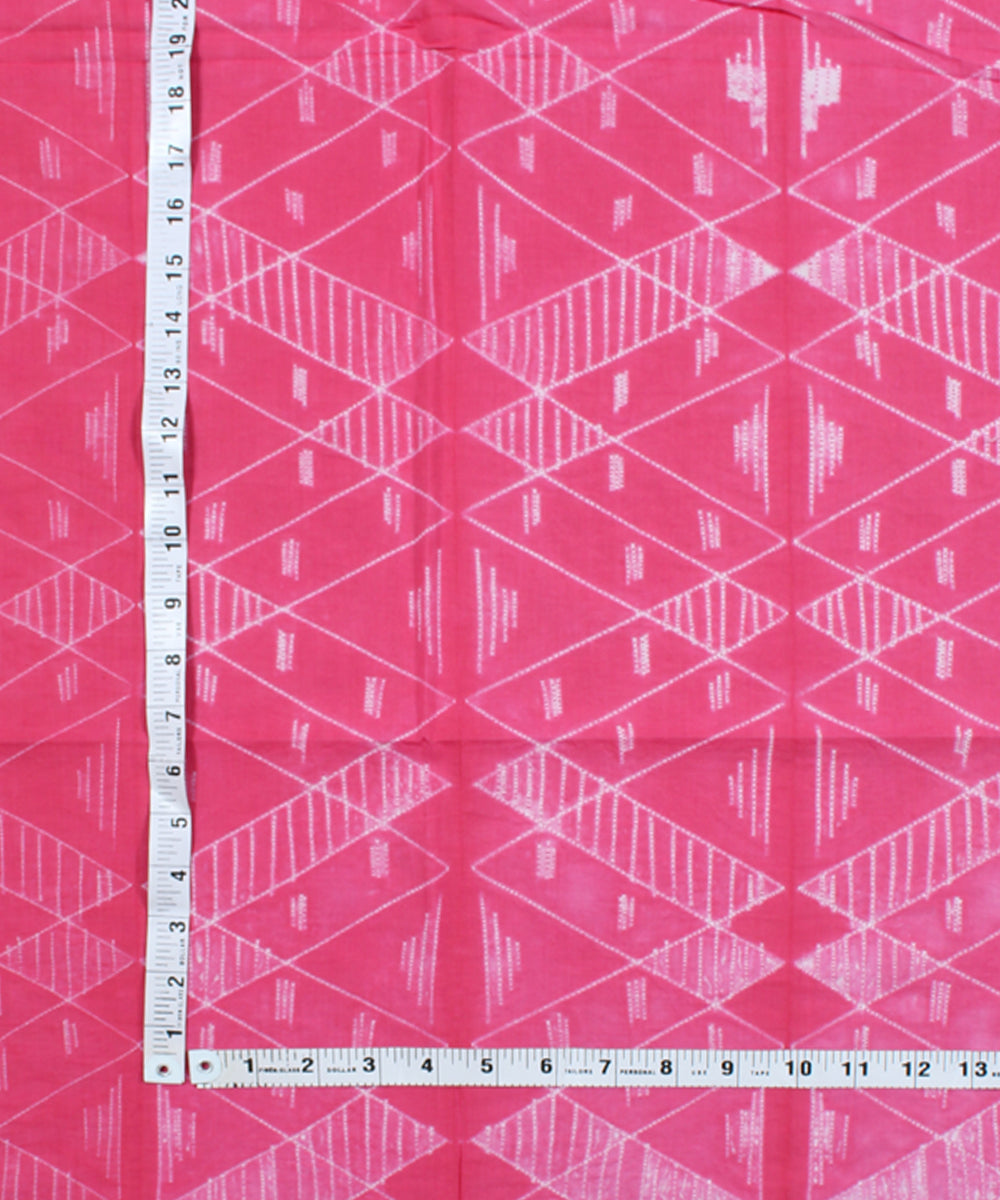 2.5m Pink cotton tie dye shibori kurta material