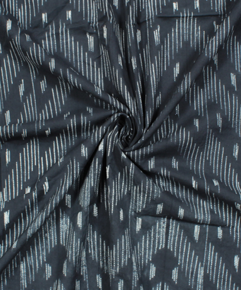 2.5m Grey tie dye cotton shibori kurta material