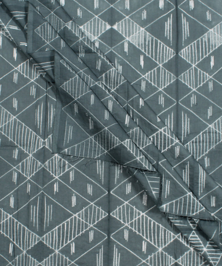 2.5m Light grey tie dye cotton shibori kurta material