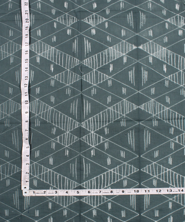 2.5m Light grey tie dye cotton shibori kurta material