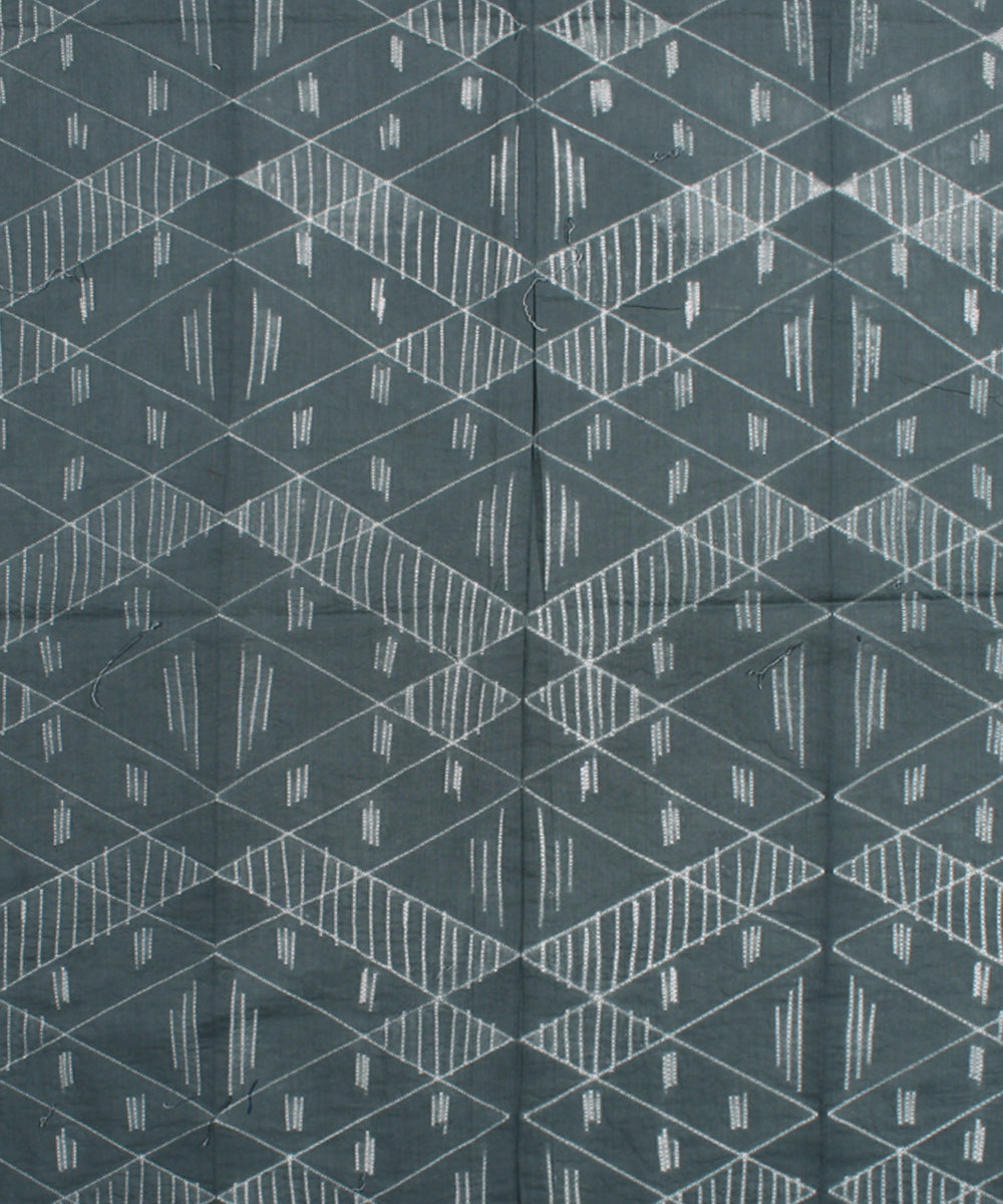 2.5m Light grey tie dye cotton shibori kurta material