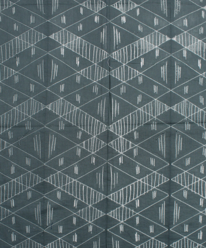 2.5m Light grey tie dye cotton shibori kurta material
