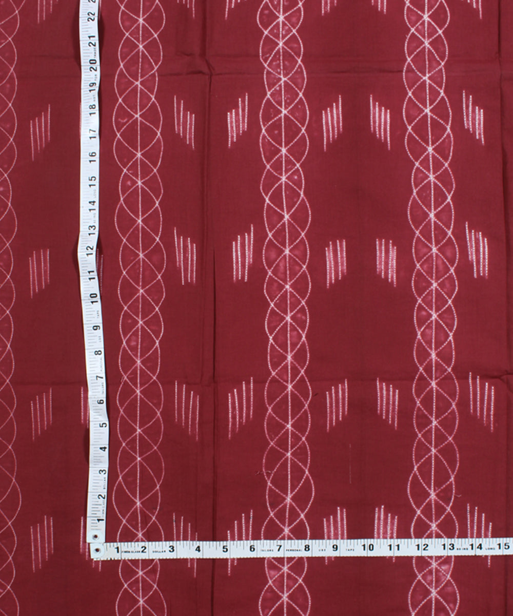 2.5m Maroon tie dye cotton shibori kurta material