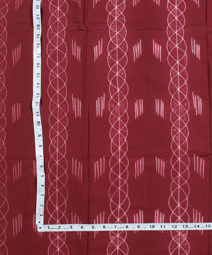2.5m Maroon tie dye cotton shibori kurta material
