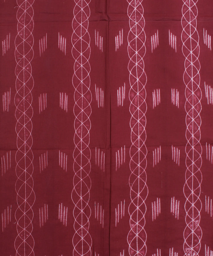 2.5m Maroon tie dye cotton shibori kurta material