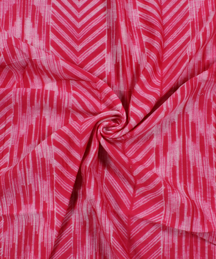 2.5m Pink tie dye cotton silk shibori kurta material