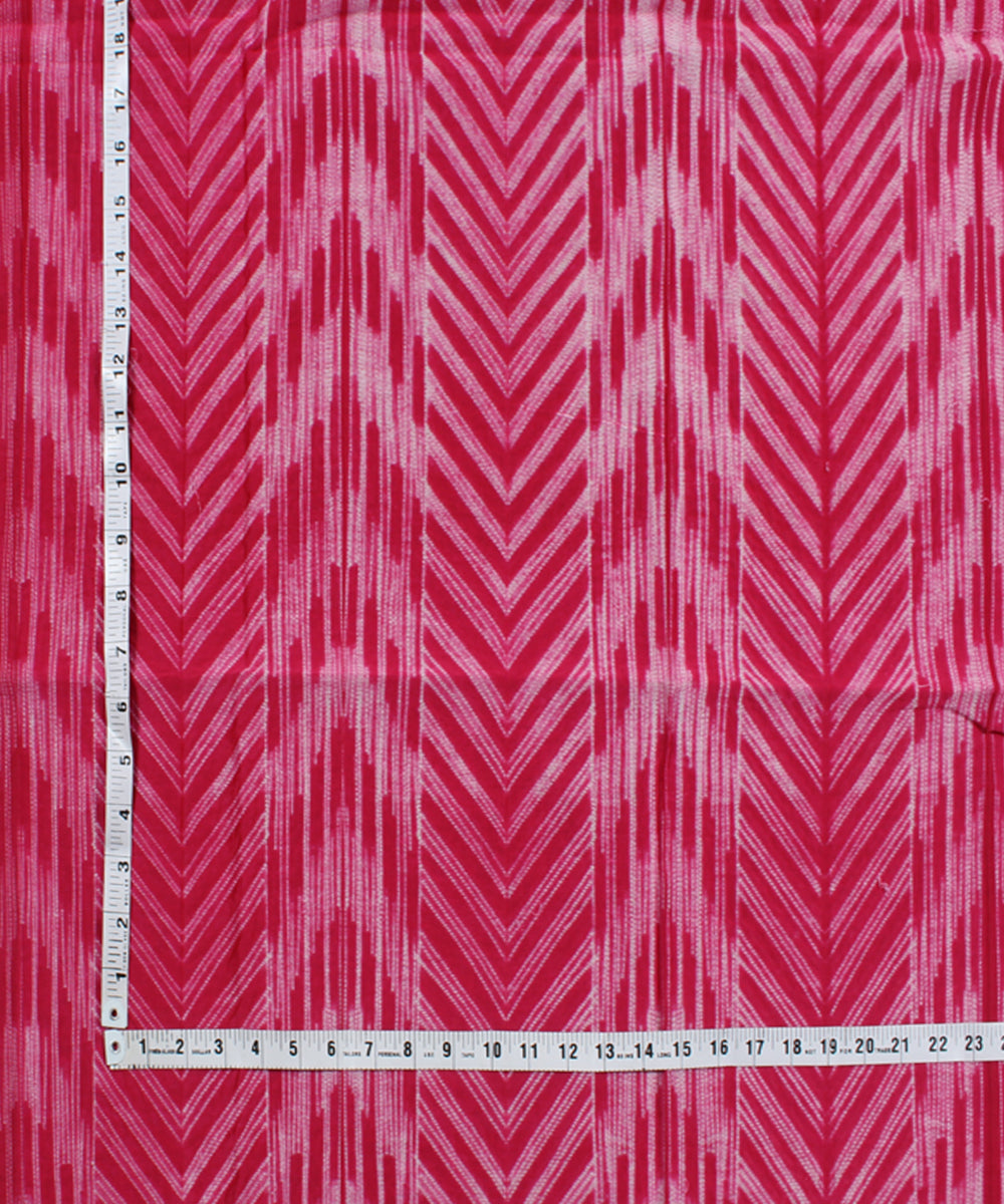 2.5m Pink tie dye cotton silk shibori kurta material