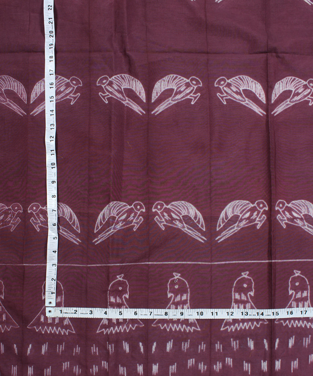 2.5m Wine mauve tie dye cotton silk shibori kurta material