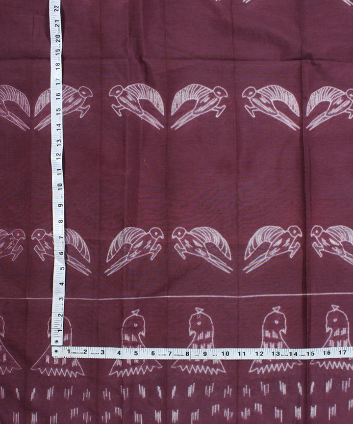 2.5m Wine mauve tie dye cotton silk shibori kurta material