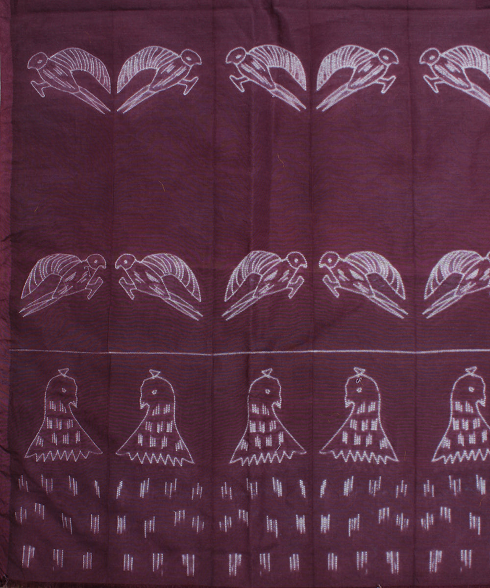 2.5m Wine mauve tie dye cotton silk shibori kurta material