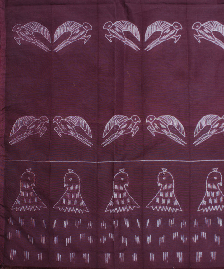 2.5m Wine mauve tie dye cotton silk shibori kurta material