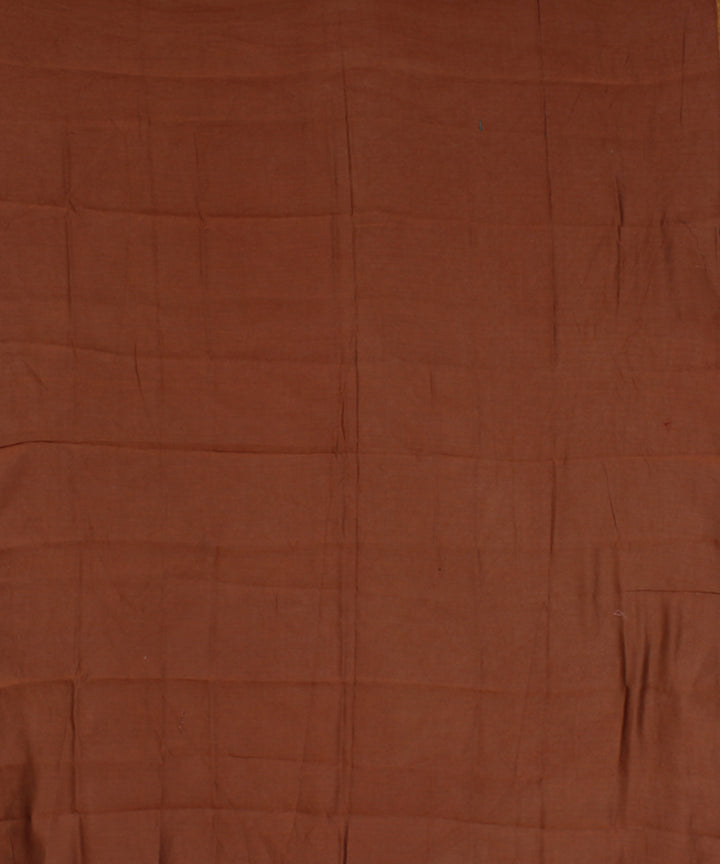 Brown chanderi tie dye shibori saree