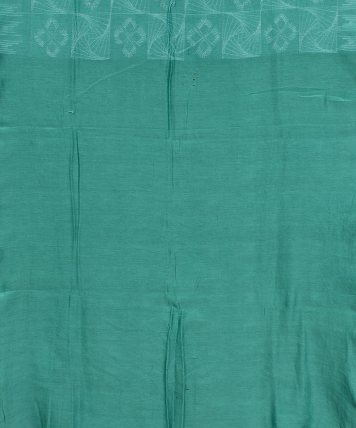 Aqua chanderi tie dye shibori saree