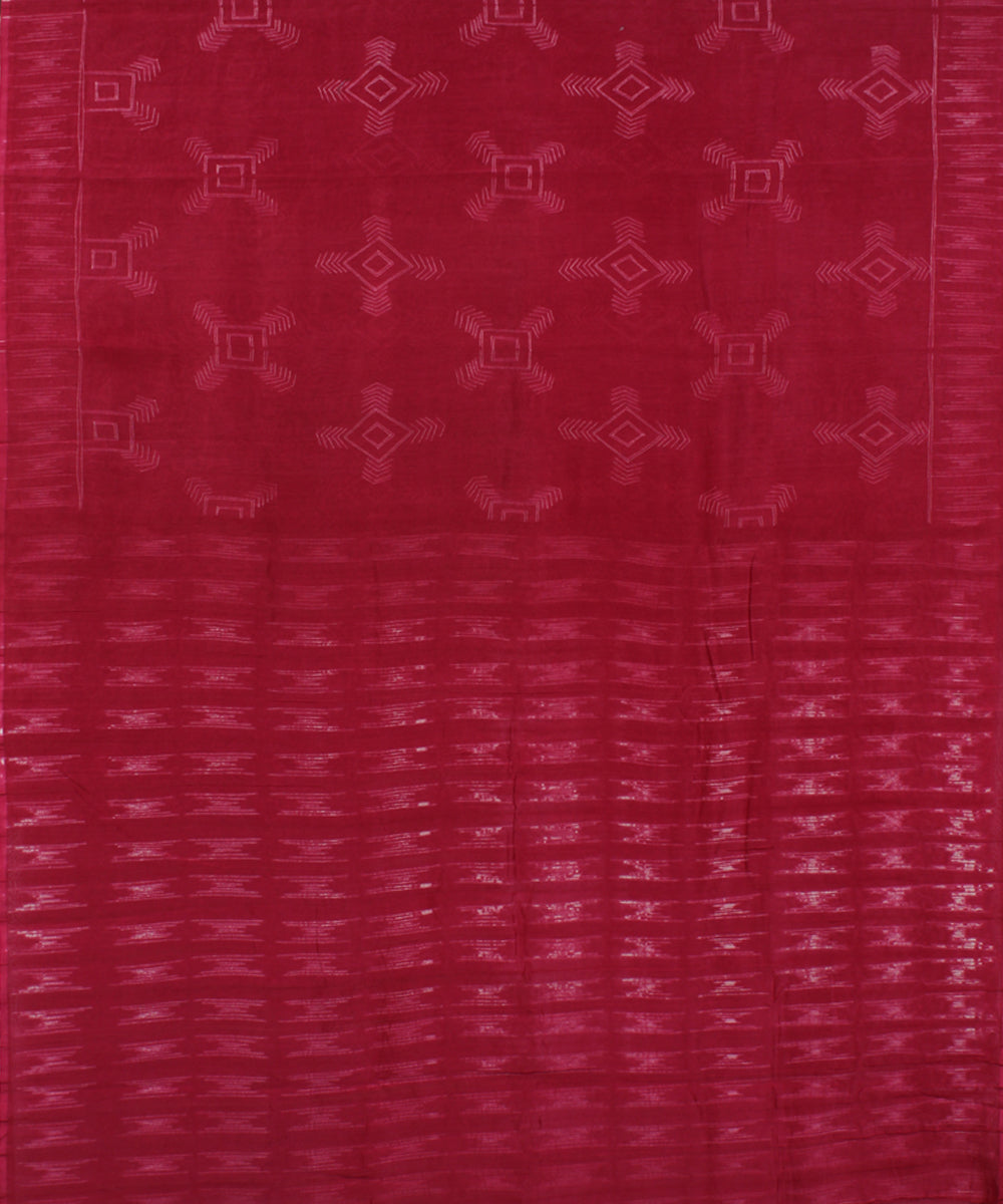 Pink chanderi tie dye shibori saree