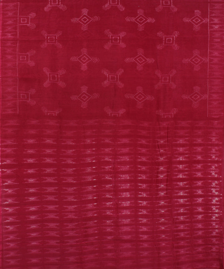 Pink chanderi tie dye shibori saree