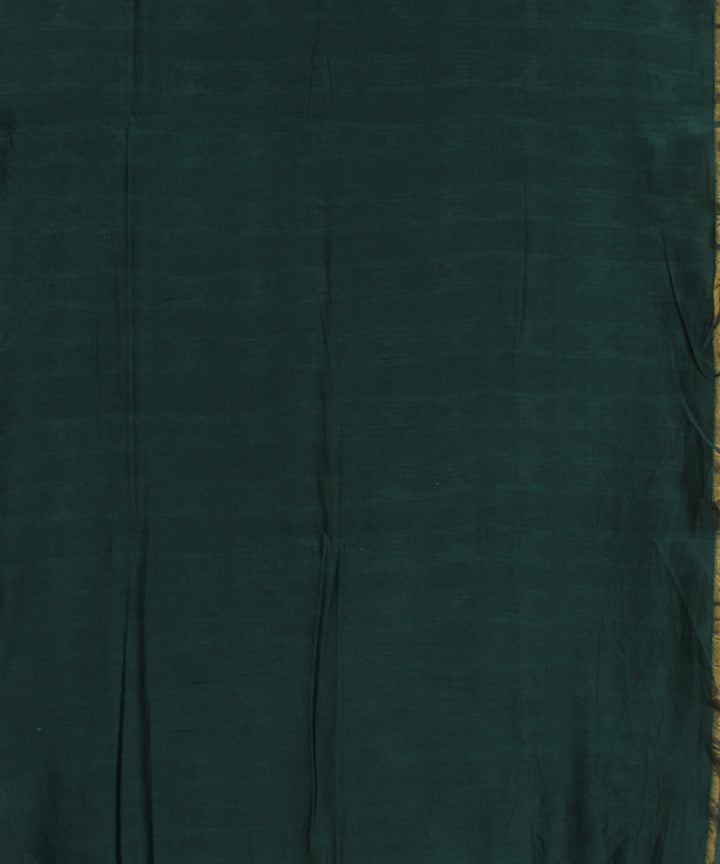 Grey green chanderi tie dye shibori saree