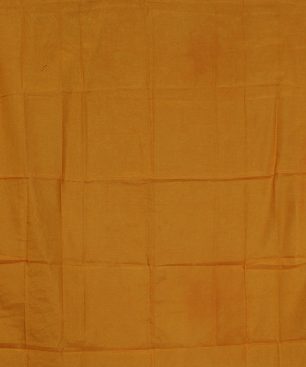 Yellow chanderi tie dye shibori saree