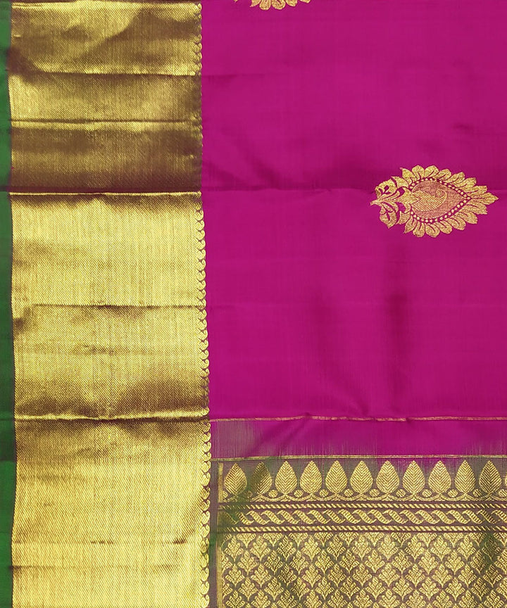 Pink handloom kanchi silk saree