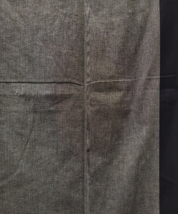 Salmon pink handwoven handspun cotton saree