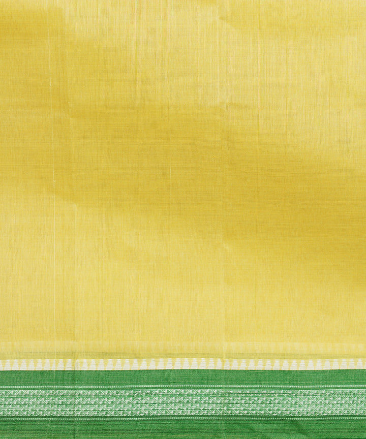 Light yellow handloom narayanpet cotton sari