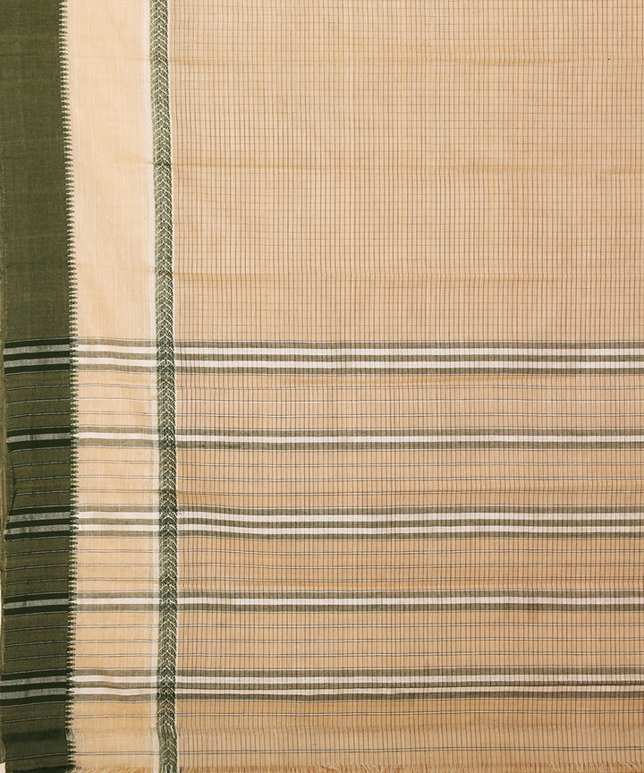 Cream handloom narayanpet cotton sari
