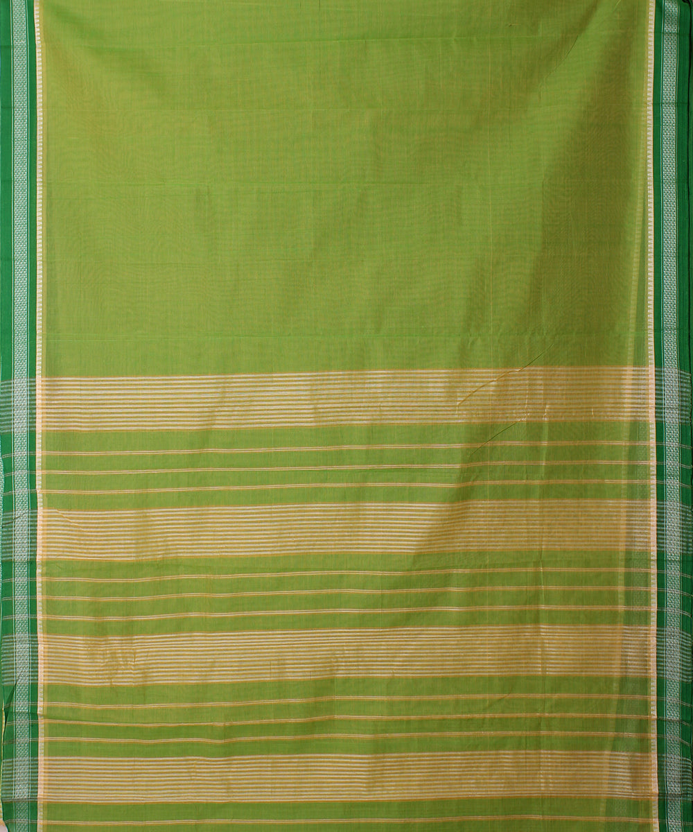 Light green handloom narayanpet cotton sari