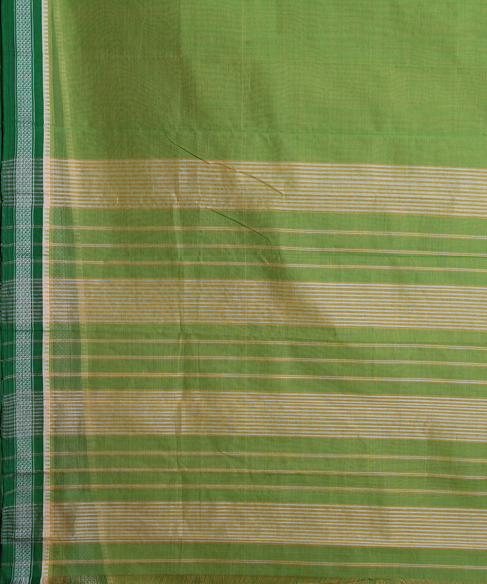 Light green handloom narayanpet cotton sari