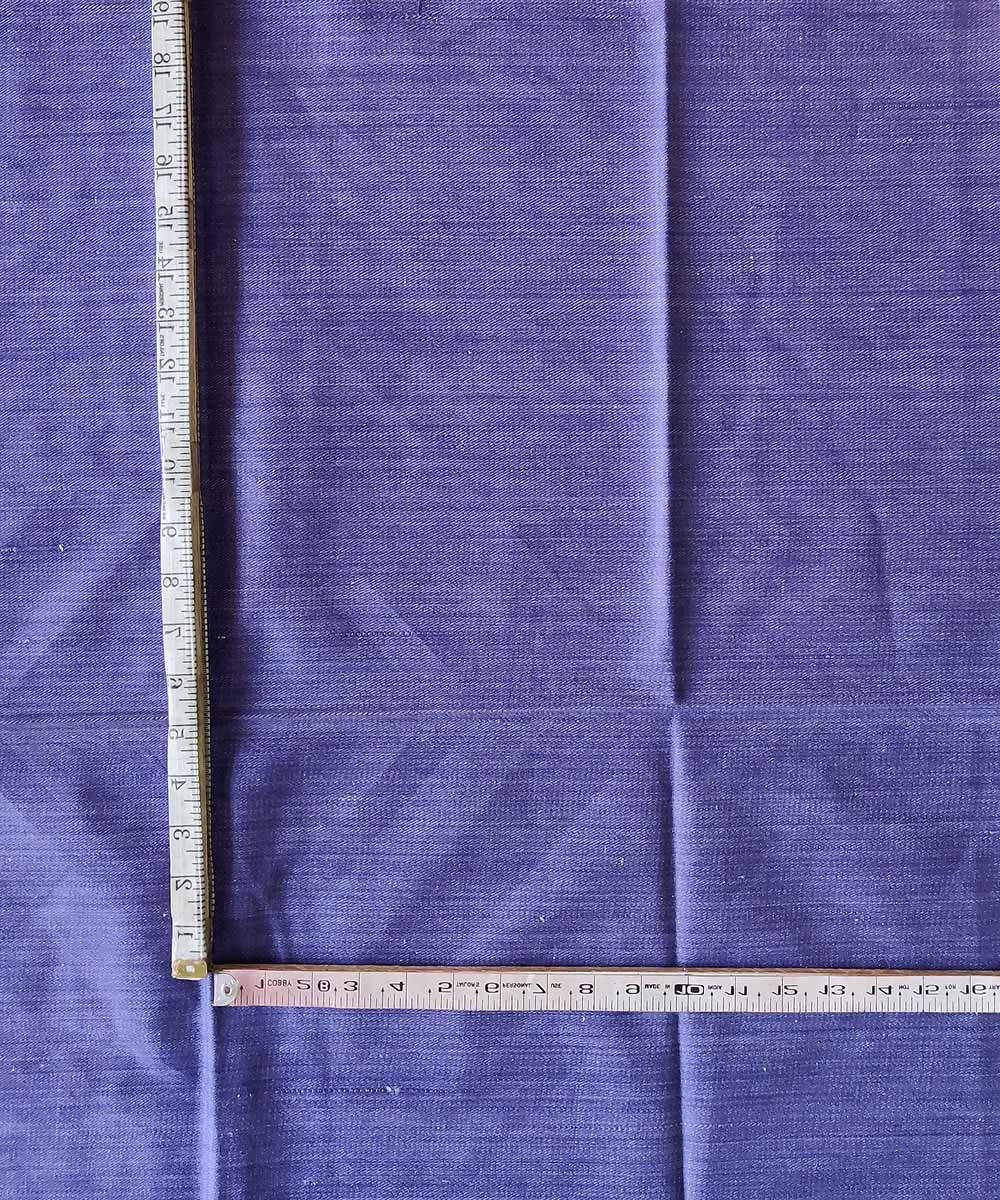 Purple handspun handwoven cotton thick material fabric
