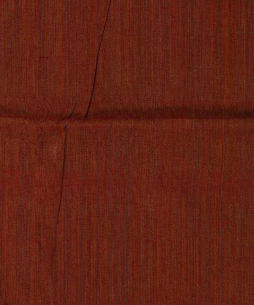 1.4m Orange Red Handloom Cotton Fabric