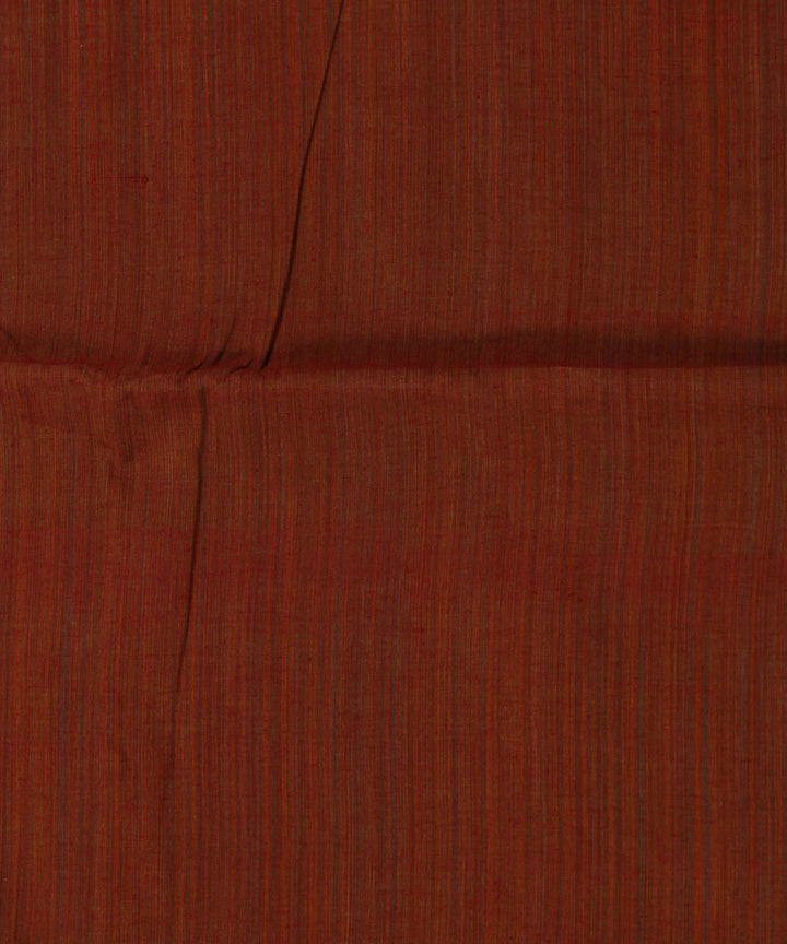 1.4m Orange Red Handloom Cotton Fabric