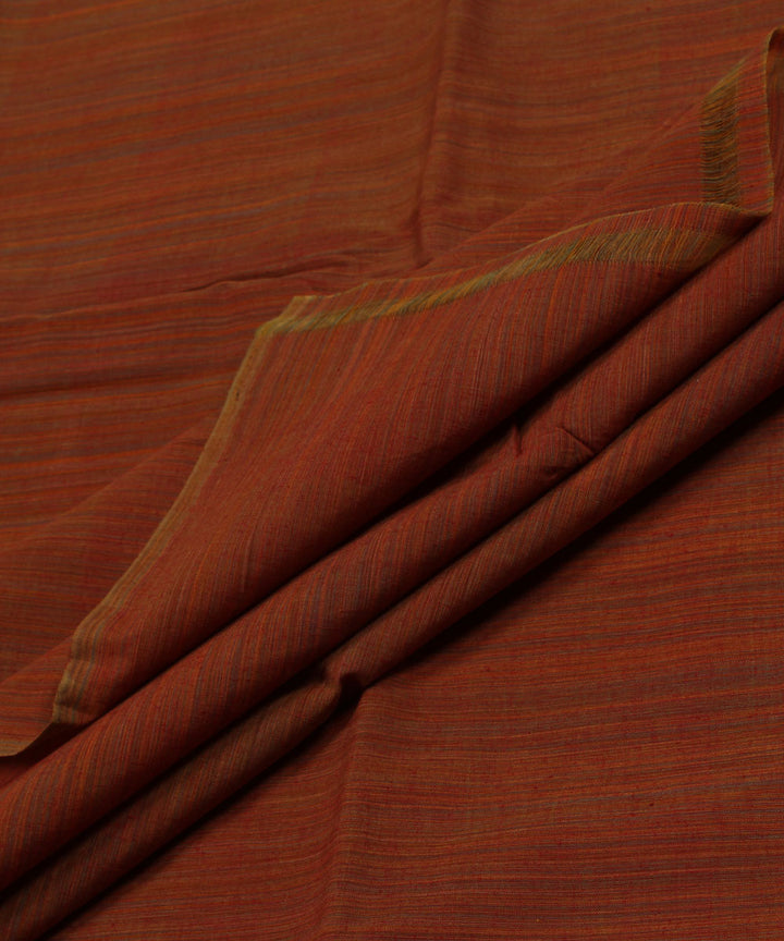 1.4m Orange Red Handloom Cotton Fabric