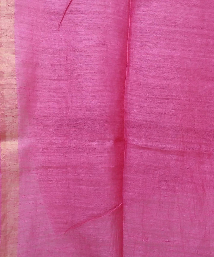 Bengal Pink Handwoven Sequin Silk Saree