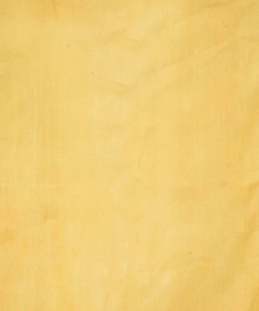 Yellow handloom eri silk dress material