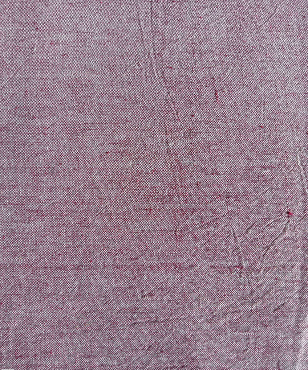 red hue yarn dyed handspun cotton handwoven kurta fabric (2.5m per qty)