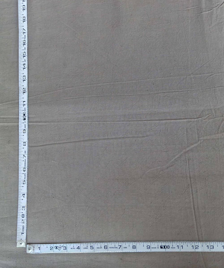 grey natural dye handspun handwoven Cotton kurta fabric (2.5m per qty)