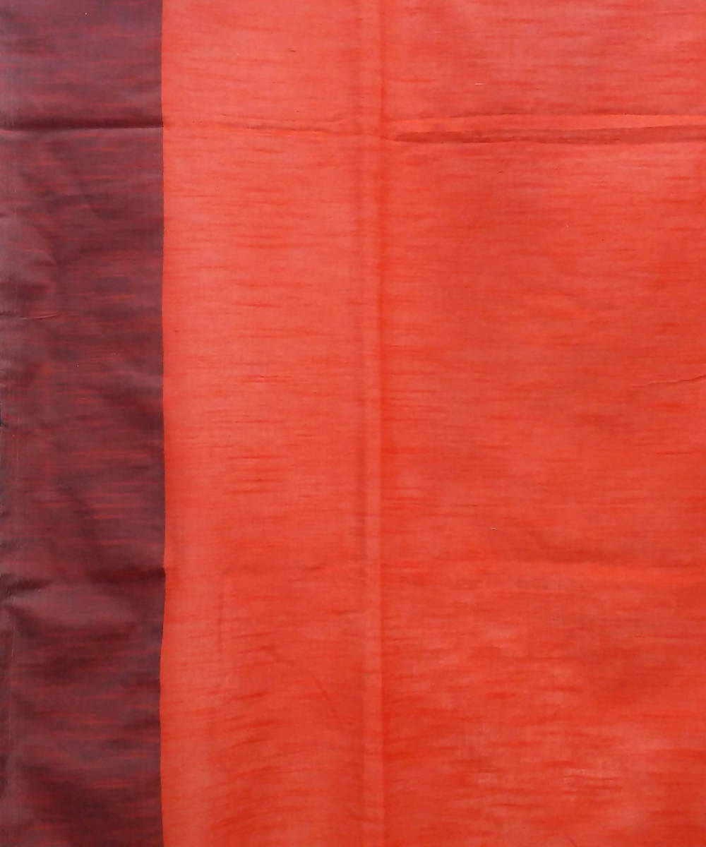 Red Cotton Handwoven Bengal Saree