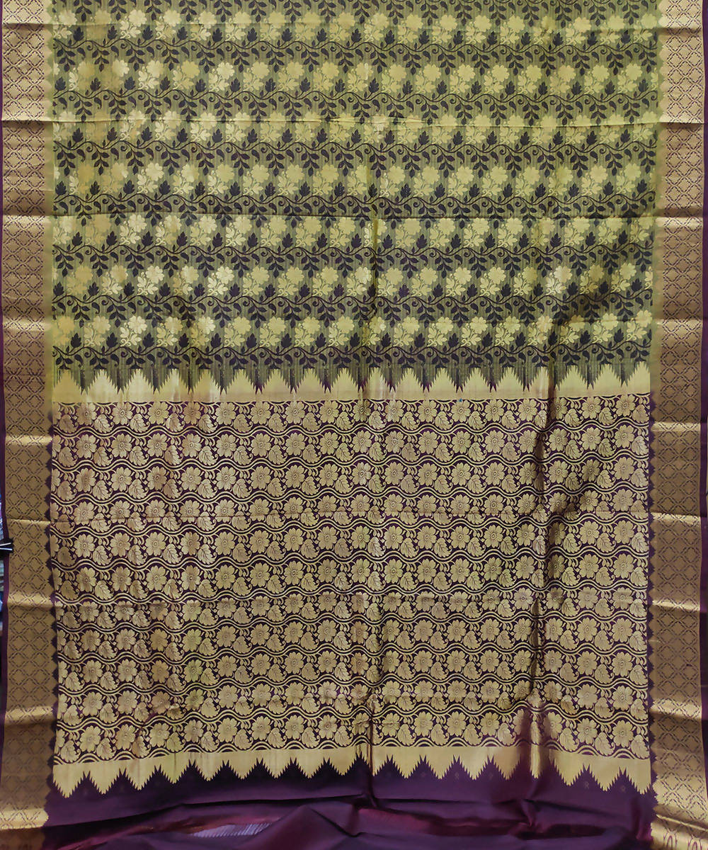 multicolor handwoven venkatagiri brocade silk saree