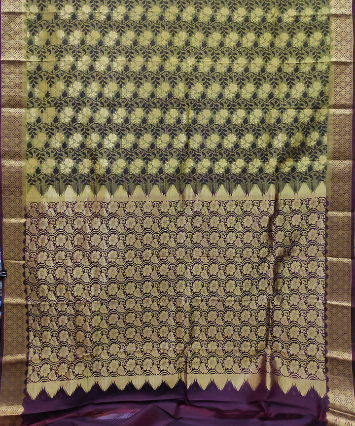 multicolor handwoven venkatagiri brocade silk saree