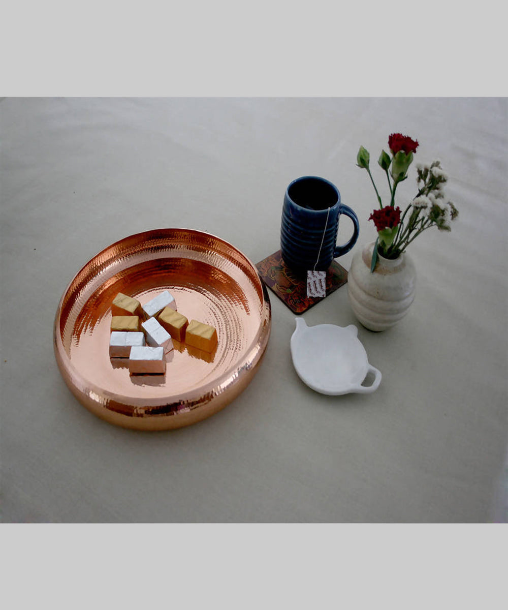 Handmade copper meditation urli