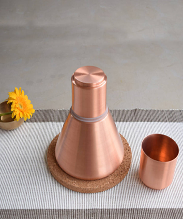 Handmade copper stout carafe