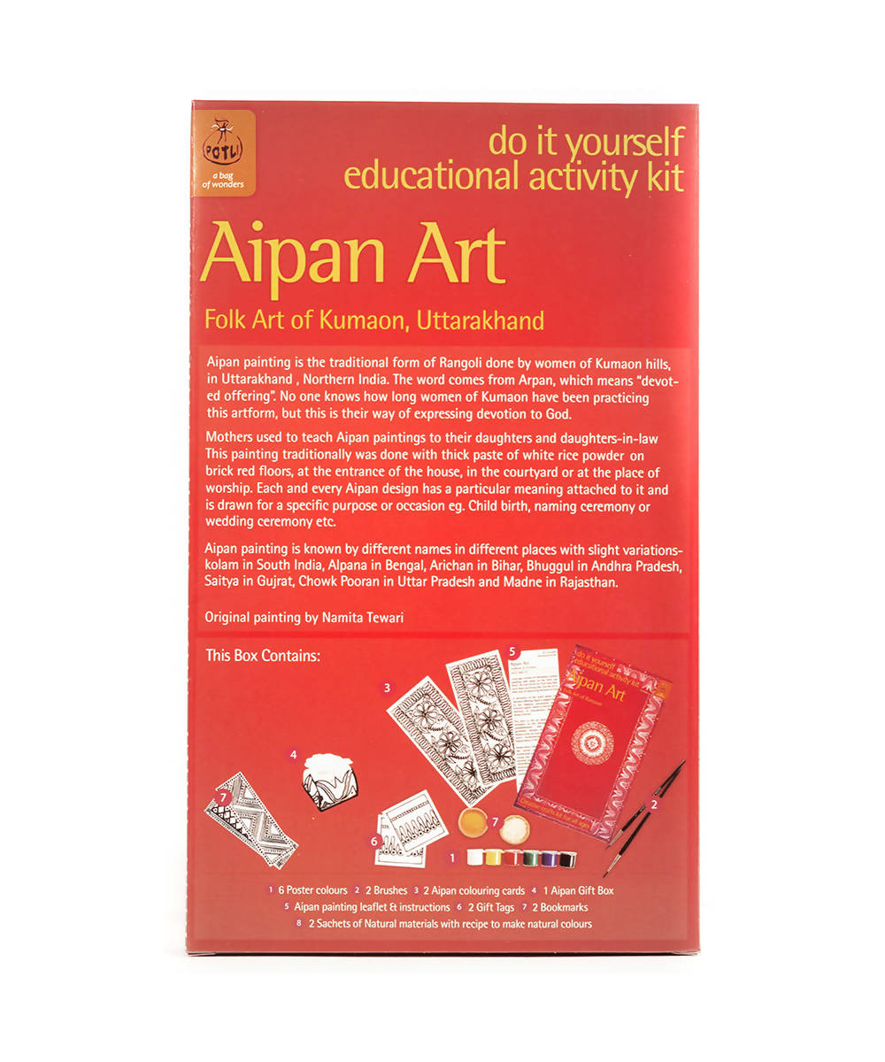 Handmade DIY Educational Colouring Kit Aipan Painting of Uttarakhand