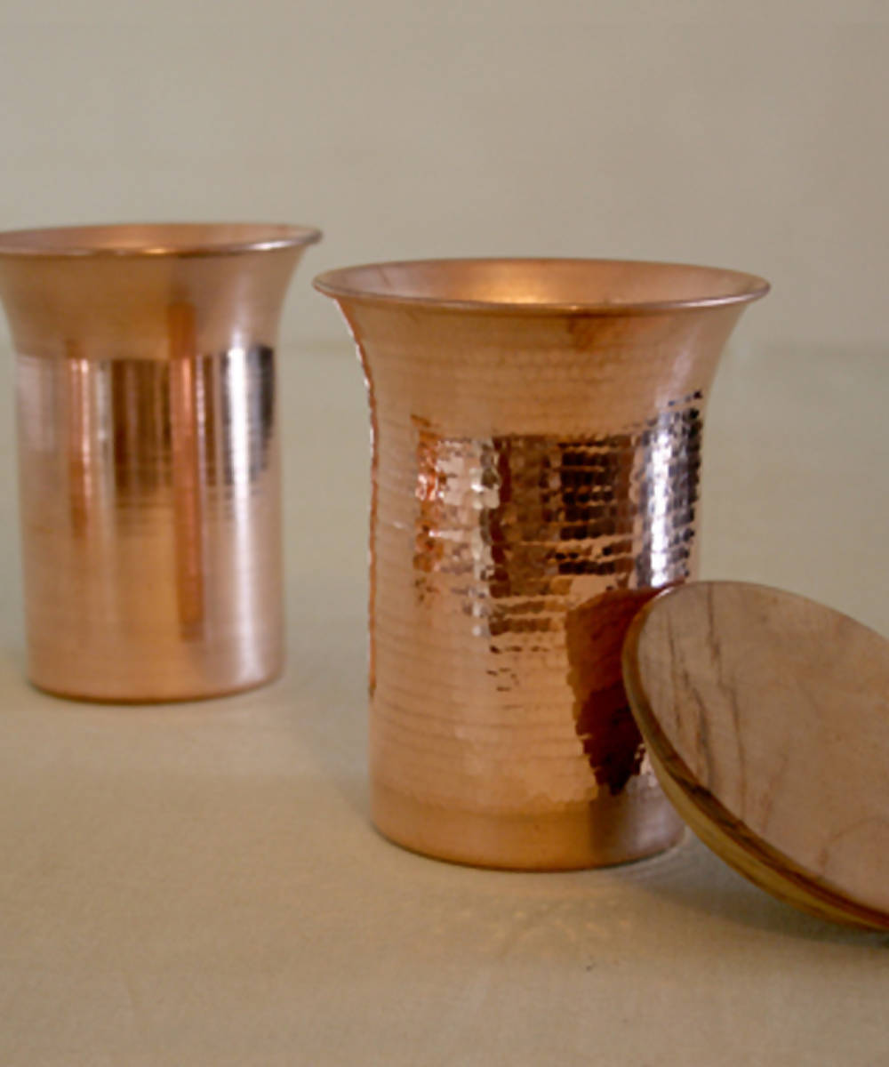 Handmade copper desktop carafe